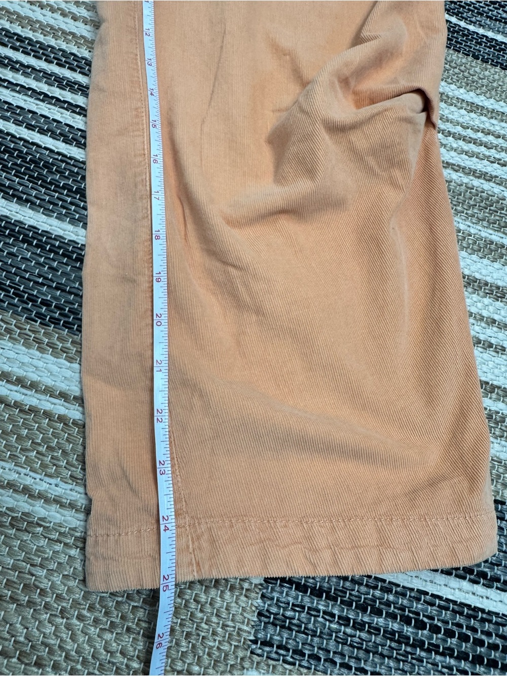 Free People We The Free Women's XS Nice Choice Cord Jeans Peach‎ Pansy Pull On - Picture 13 of 15